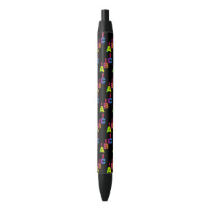 Funny apples with ABC Black Ink Pen