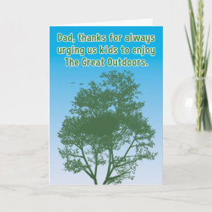 Funny Appreciate the Great Outdoors Father's Day Card
