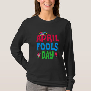 Funny April Fool's Day April 1st Joke Pranks Kids T-Shirt
