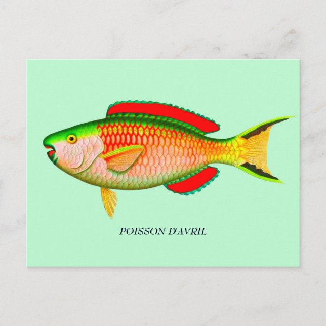 Funny April Fools Day Postcard - read back of card (Front)