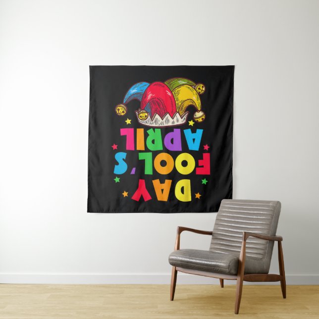 Funny April Fool's Day Pranks Kit 1st April Jokes Tapestry (In Situ)