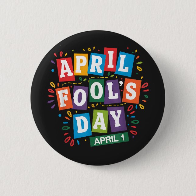 Funny April Fools Day Pranks Kit 6 Cm Round Badge (Front)