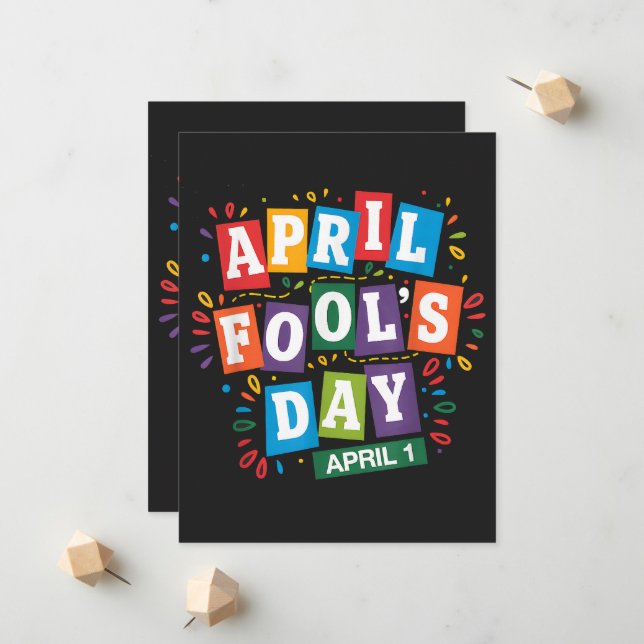 Funny April Fools Day Pranks Kit Announcement (Front/Back In Situ)