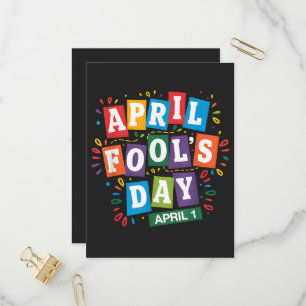 Funny April Fools Day Pranks Kit Invitation Postcard