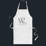 Funny Apron<br><div class="desc">Have fun in the kitchen with this humourous apron featuring the funny words of W.C. Fields; "I cook with wine,  sometimes I even add it to the food." Adds an entertaining touch to cocktail and dinner parties!</div>