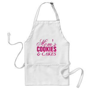 Funny apron for women   Mom's cookies & cakes