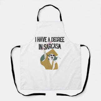 Funny Apron, Witty Humourous Apron, Graduation Gif Apron