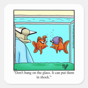 Funny Aquarium Humour Stickers