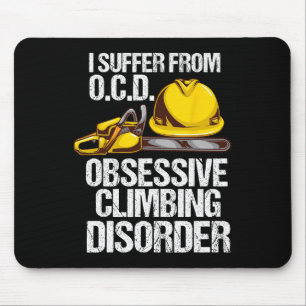Funny Arborist Tree Climber Gift - Ocd Climbing Di Mouse Mat