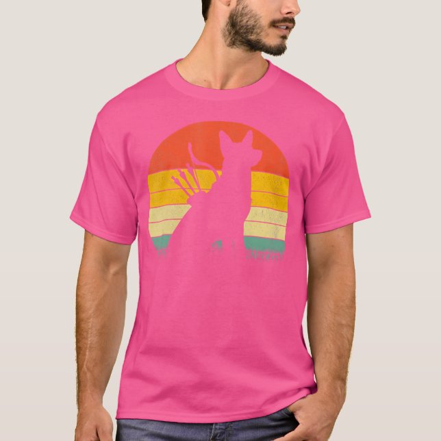 Funny Archery Dog Archer Bow Shooting T-Shirt (Front)