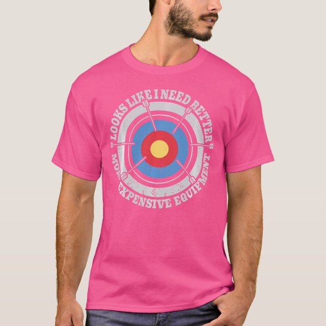 Funny Archery Equipment Bow Arrow Archer Missing T T-Shirt (Front)