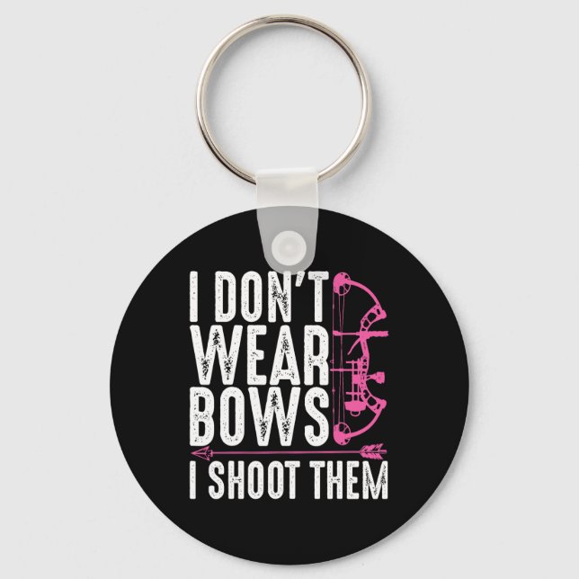 Funny Archery Gift For Women Bow Hunting Archer Mo Key Ring (Front)