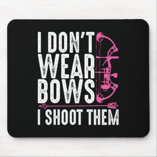 Funny Archery Gift For Women Bow Hunting Archer Mo Mouse Mat