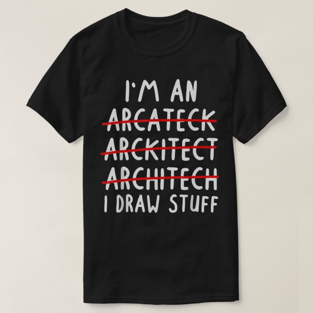 Funny Architect Art Men Women Future Architecture  T-Shirt (Design Front)