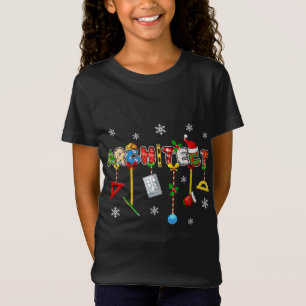 Funny Architect Christmas Holiday Pyjamas Xmas T-Shirt
