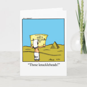 Funny Architect Humour Blank Greeting Card
