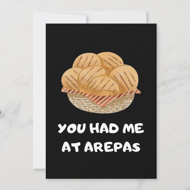 Funny Arepas Quote  Invitation (Front)