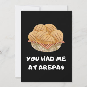 Funny Arepas Quote  Invitation