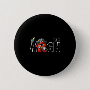 Funny Argh Pirate Style Pirate Hat R Bandanna Flag 6 Cm Round Badge
