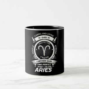Funny Aries Zodiac Sign Two-Tone Coffee Mug