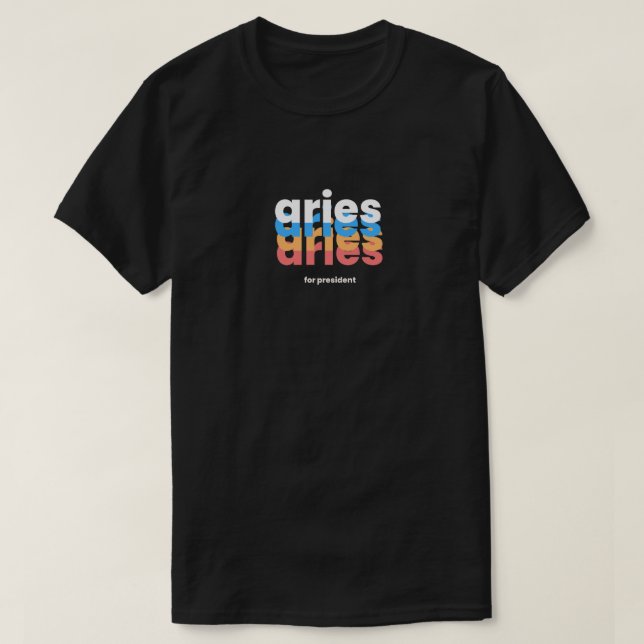 Funny Aries Zodiac T-Shirt (Design Front)