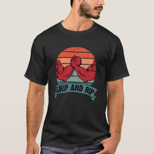Funny Arm Wrestling Sports Power Arm Wrestler Grip T-Shirt