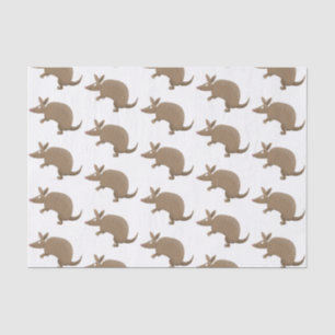 Funny armadillo happy cartoon illustration tissue paper