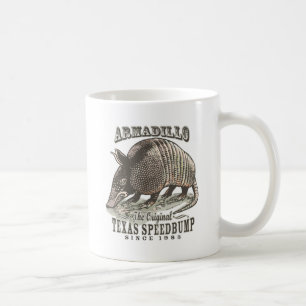 Funny Armadillo Speedbumps by Mudge Studios Coffee Mug
