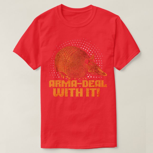 Funny Armadillo T-Shirt (Design Front)