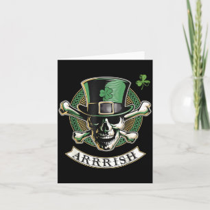 Funny Arrish Irish Rate St Patricks Day Rate Men G Card