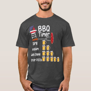 Funny art BBQ Timer Grilling barbecue grilling  T-Shirt