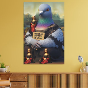 Funny Art Parody Canvas Print