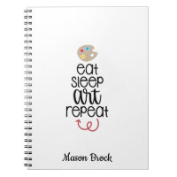 Funny art student school personalised Notebook