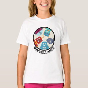 Funny Artificial Intelligence-Surveillance Robots T-Shirt