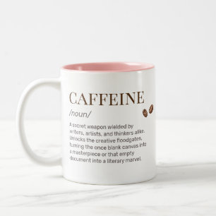 Funny Artist Creative Writer Humourous Witty Coffe Two-Tone Coffee Mug