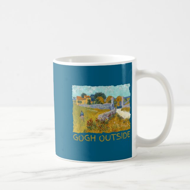 Funny Artist Gogh Outside Starry Night Insrational Coffee Mug (Right)