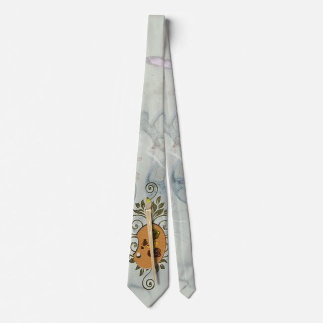 Funny Artists Palette Painter Tie (Front)