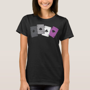 Funny Asexual Flag Playing Cards Ace Queer LGBTQIA T-Shirt