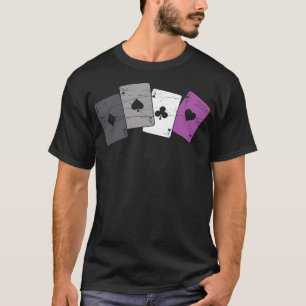 Funny Asexual Flag Playing Cards Ace Queer LGBTQIA T-Shirt