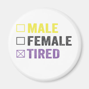 Funny Asexual Transexual LGBT Pride Non Binary Magnet