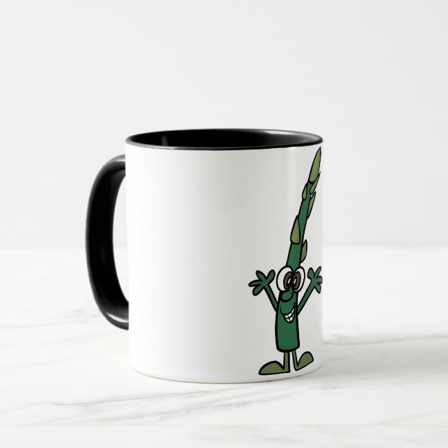 Funny Asparagus Mug (Front Left)