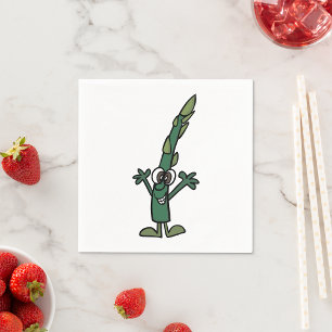 Funny Asparagus Paper Napkins