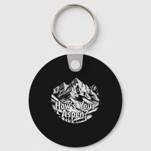 Funny aspen colorado ski skiing mountains how's key ring