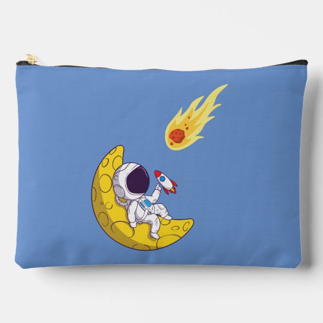 funny astronaut accessory pouch (Front)