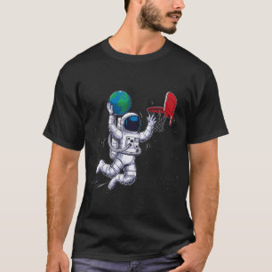Funny Astronaut Basketball Outer Space Gifts Men K T-Shirt
