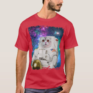 Funny Astronaut Cats In Space Galaxy Kitty Cosmic  T-Shirt