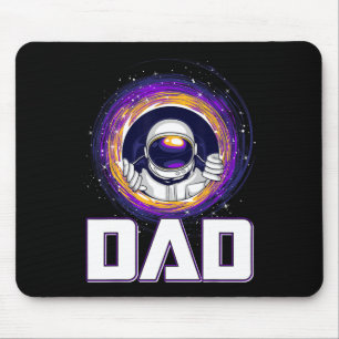 Funny Astronaut Dad Outer Space Galaxy Lover Fathe Mouse Mat
