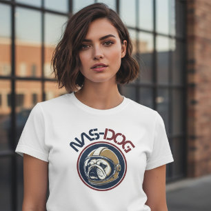 Funny Astronaut Dogs in Space T-Shirt