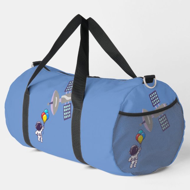 funny astronaut duffle bag (Right Corner)