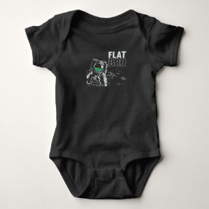 Funny Astronaut Flat Earth Conspiracy Theory Humou Baby Bodysuit